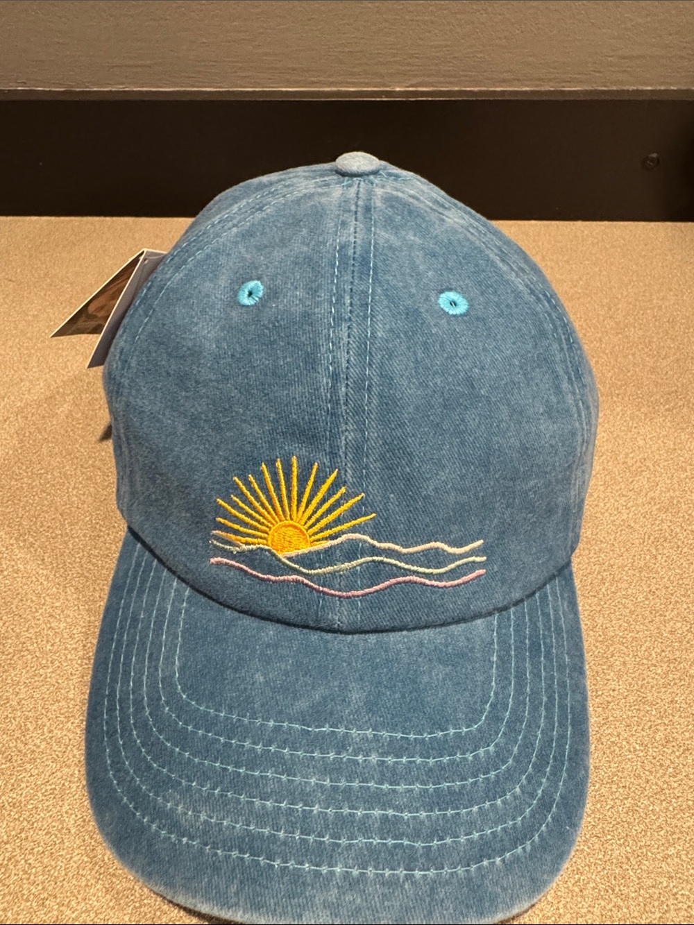 Blue Denim Sunrise Baseball Cap